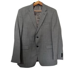Tommy Hilfiger‎ Worted Wool Sport Coat Blazer Jacket Size 42R Light Gray Office